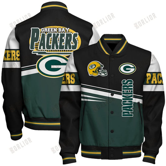 Green Bay Packers Football Team 2024 - 25 Second Family Unisex Varsity Jacket