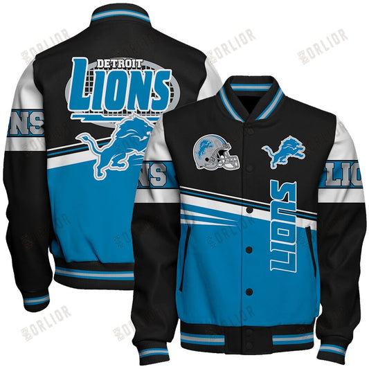 Detroit Lions Football Team 2024 - 25 Second Family Unisex Varsity Jacket