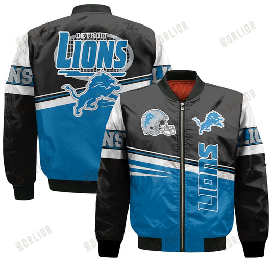 Detroit Lions Football Team 2024 - 25 Second Family Bomber Jacket