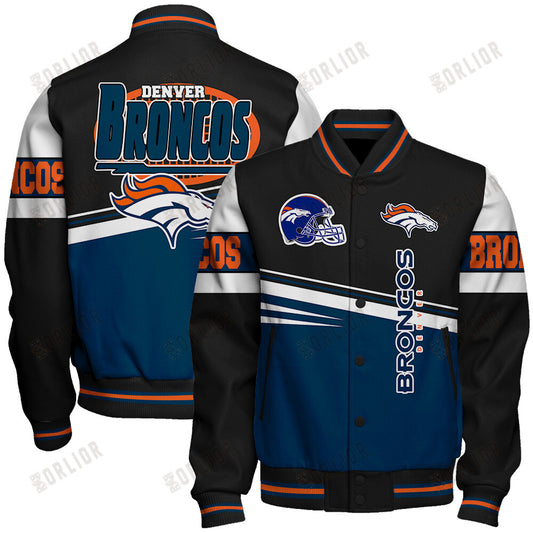 Denver Broncos Football Team 2024 - 25 Second Family Unisex Varsity Jacket