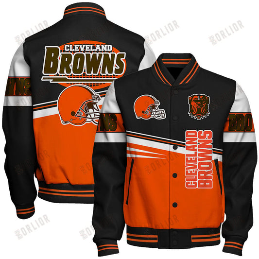 Cleveland Browns Football Team 2024 - 25 Second Family Unisex Varsity Jacket