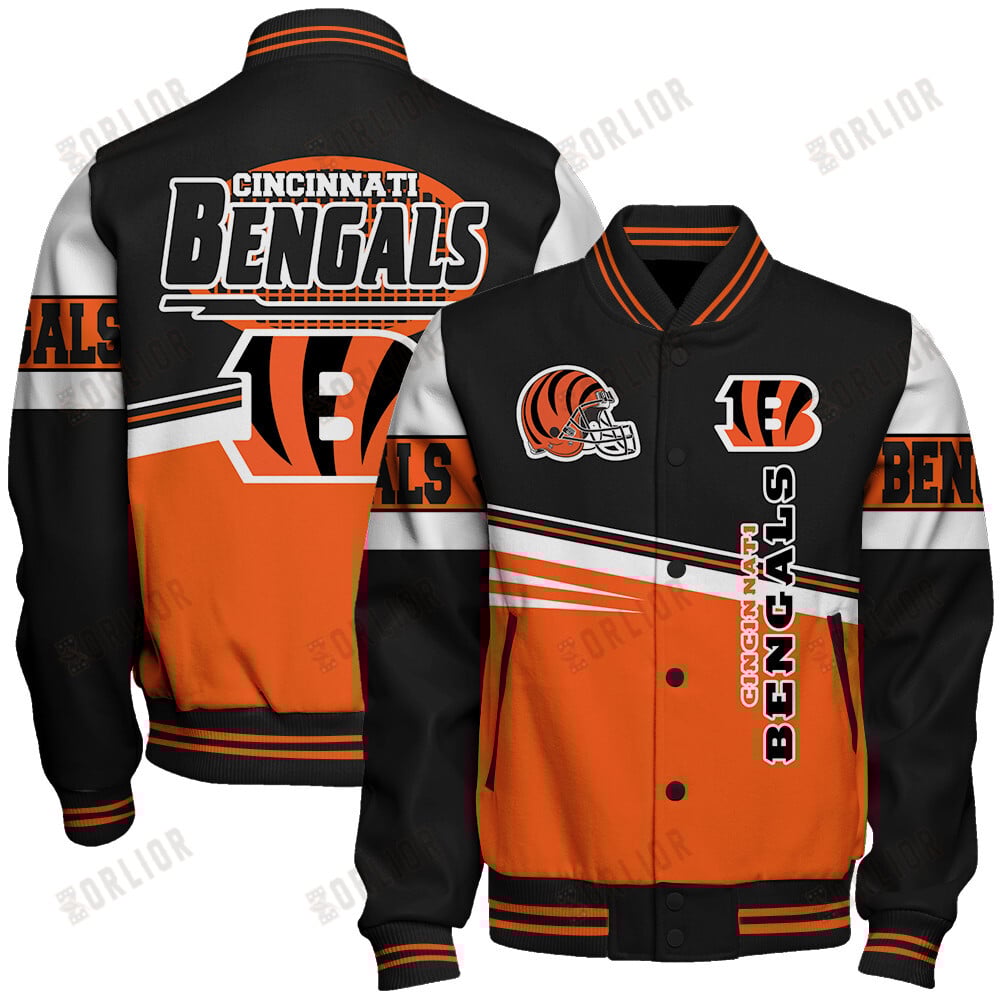 Cincinnati Bengals Football Team 2024 - 25 Second Family Unisex Varsity Jacket