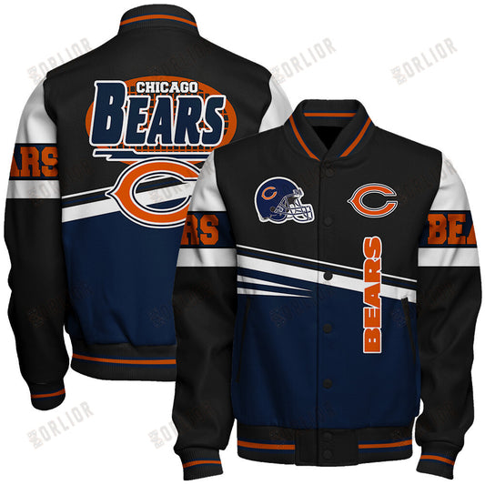 Chicago Bears Football Team 2024 - 25 Second Family Unisex Varsity Jacket