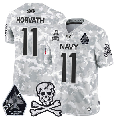 Navy Midshipmen 2024 Salute to Service Vapor Limited Jersey - All Stitched