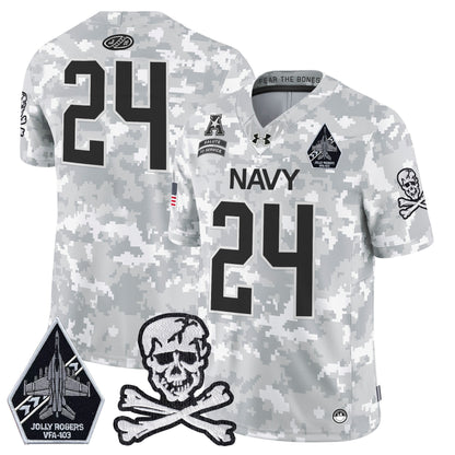 Navy Midshipmen 2024 Salute to Service Vapor Limited Jersey - All Stitched