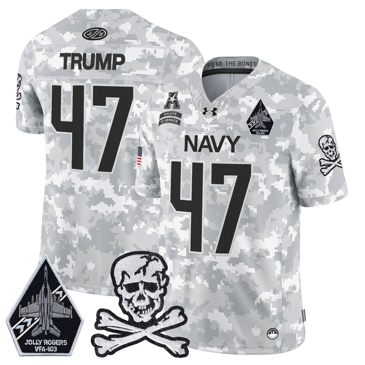 Navy Midshipmen 2024 Salute to Service Vapor Limited Jersey - All Stitched