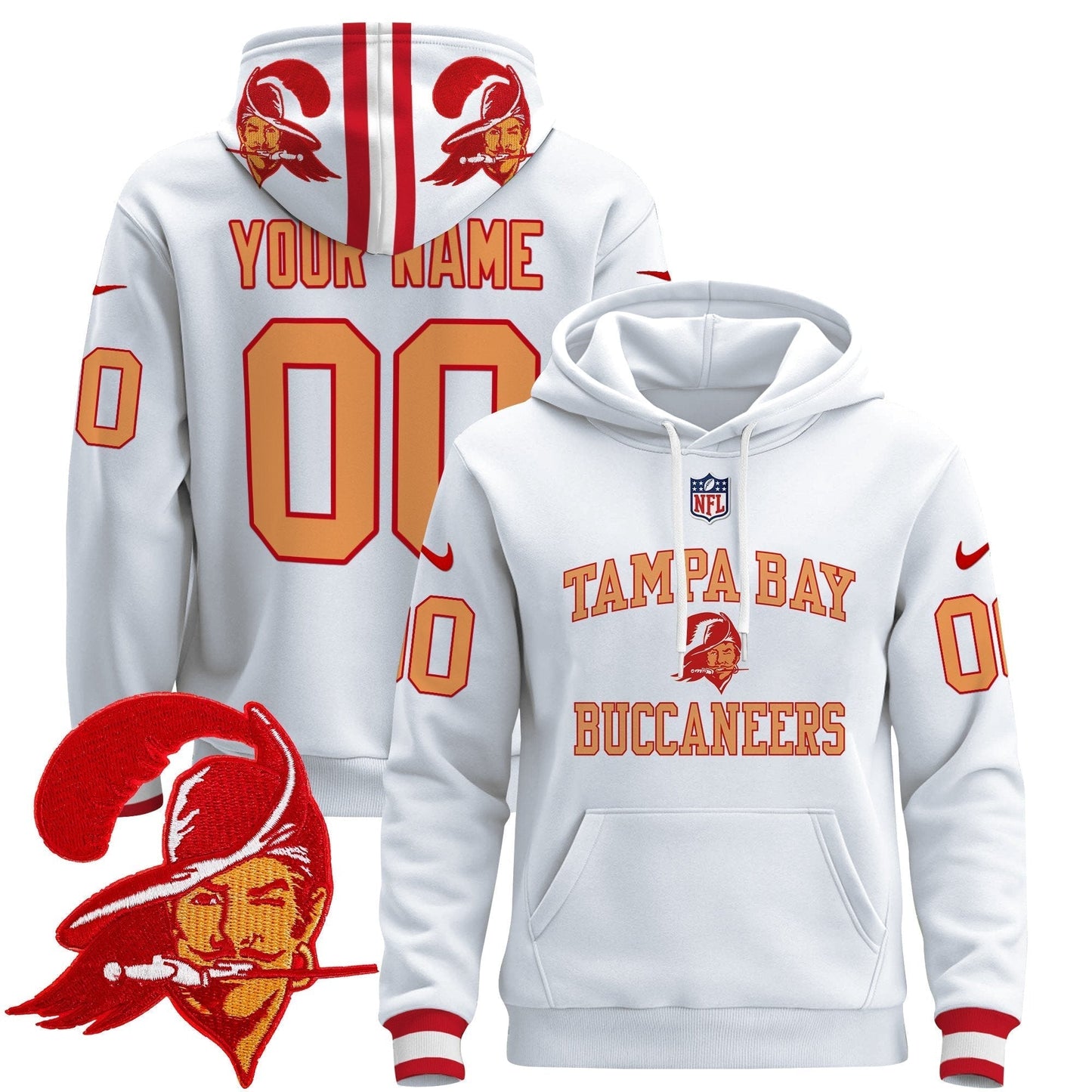Tampa Bay Buccaneers 2024 Custom Pullover Hoodie V3