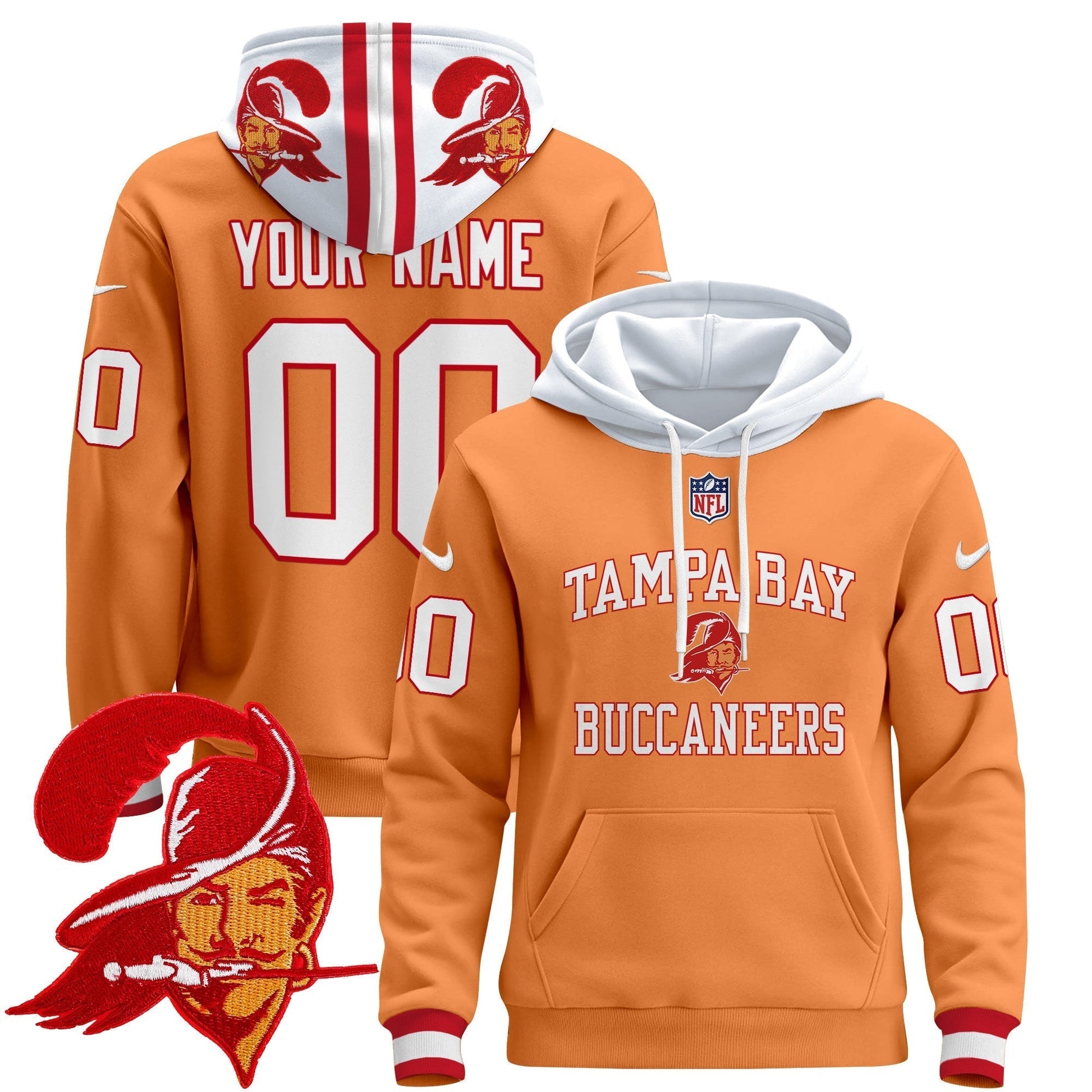 Tampa Bay Buccaneers 2024 Custom Pullover Hoodie V3