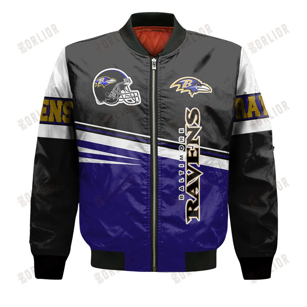 Baltimore Ravens Football Team 2024 - 25 Second Family Bomber Jacket