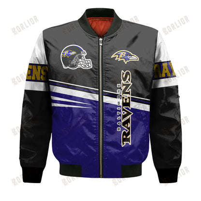 Baltimore Ravens Football Team 2024 - 25 Second Family Bomber Jacket