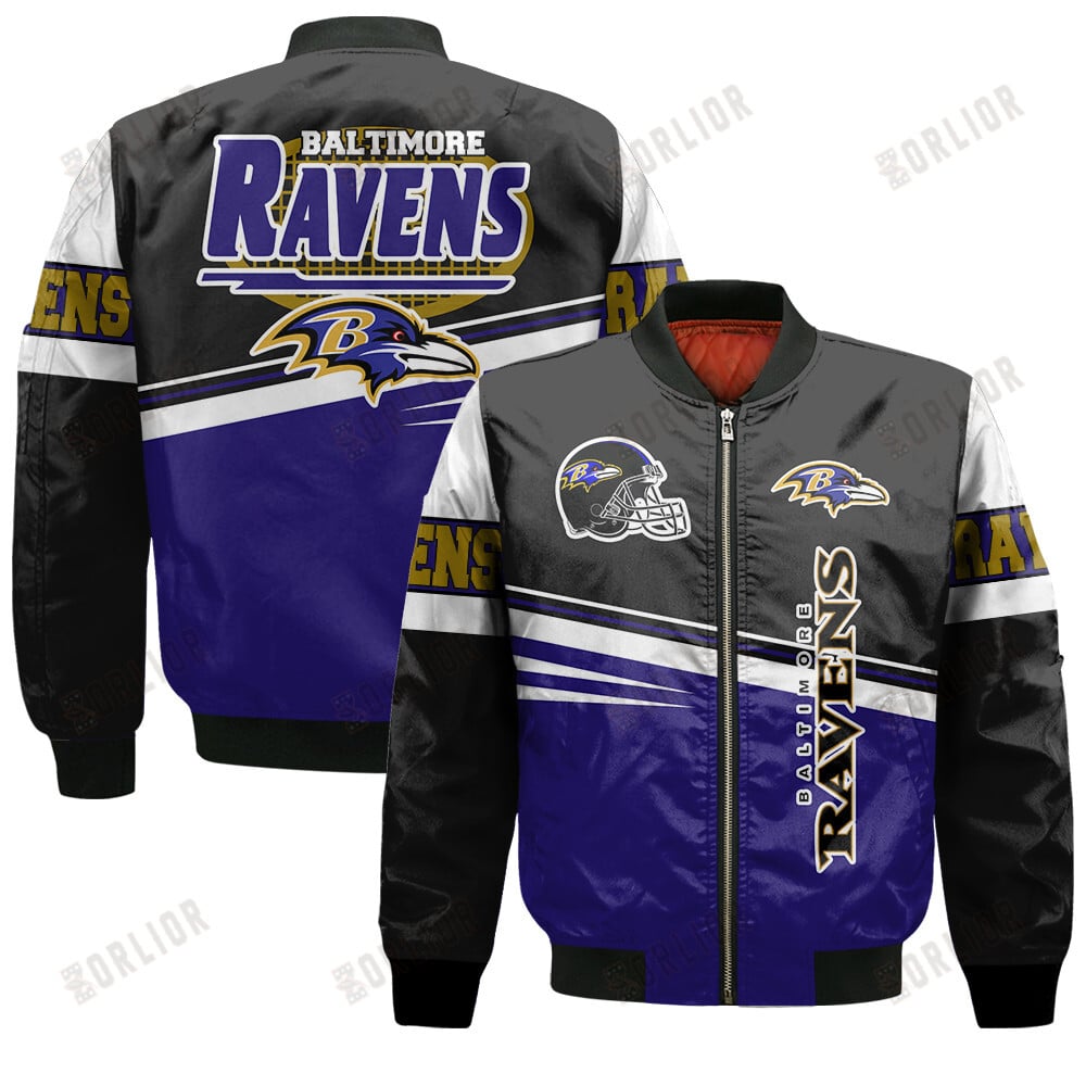 Baltimore Ravens Football Team 2024 - 25 Second Family Bomber Jacket