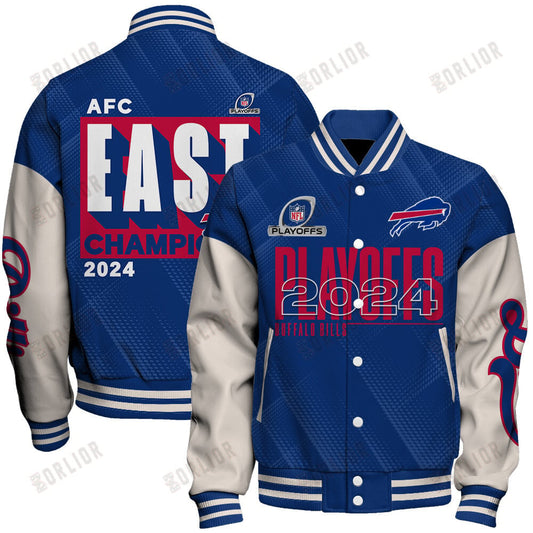Buffalo Bills AFC EAST Champions 2024 Unisex Varsity Jacket