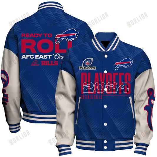 Buffalo Bills Ready To Roll AFC EAST Champions 2024 Unisex Varsity Jacket