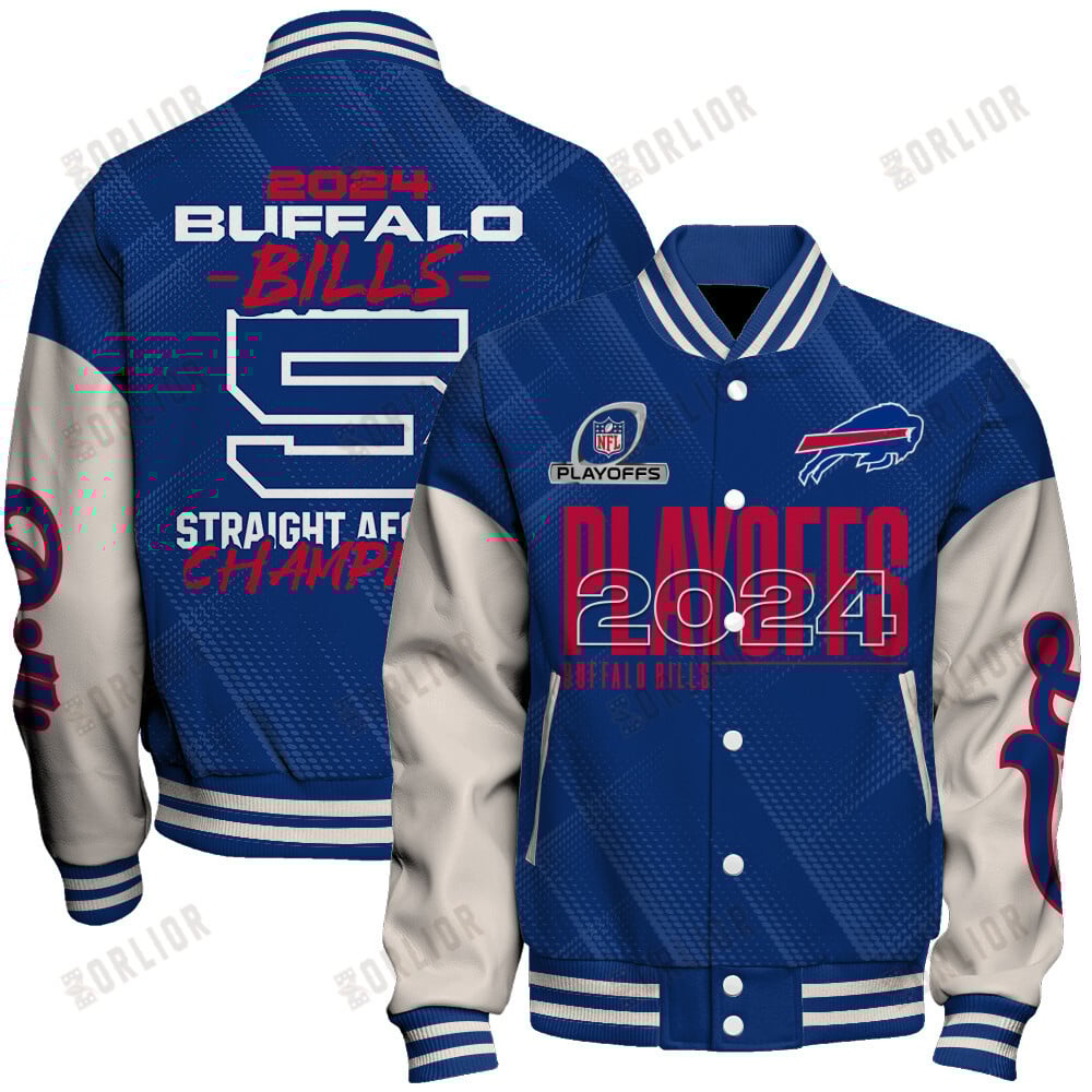 Buffalo Bills 5 Straight AFC EAST Champions Unisex Varsity Jacket