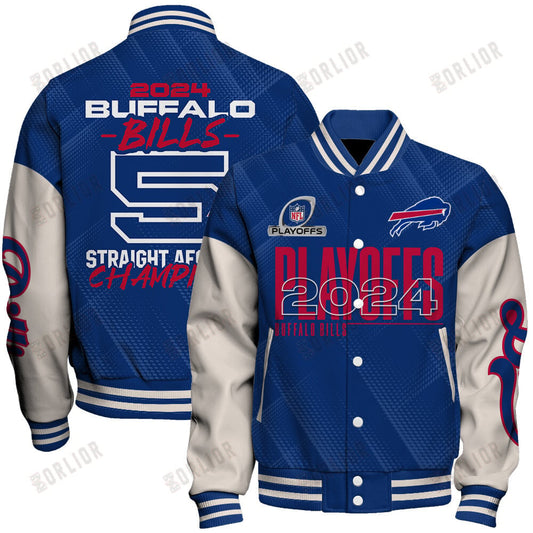 Buffalo Bills 5 Straight AFC EAST Champions Unisex Varsity Jacket