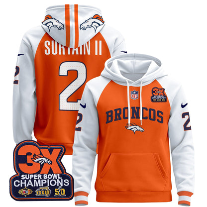 Denver Broncos 2024 Pullover Hoodie V2 - All Stitched