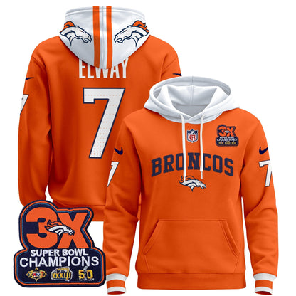 Denver Broncos 2024 Pullover Hoodie V2 - All Stitched