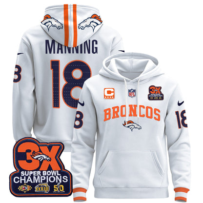 Denver Broncos 2024 Pullover Hoodie V2 - All Stitched