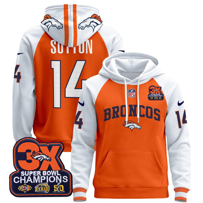 Denver Broncos 2024 Pullover Hoodie V2 - All Stitched