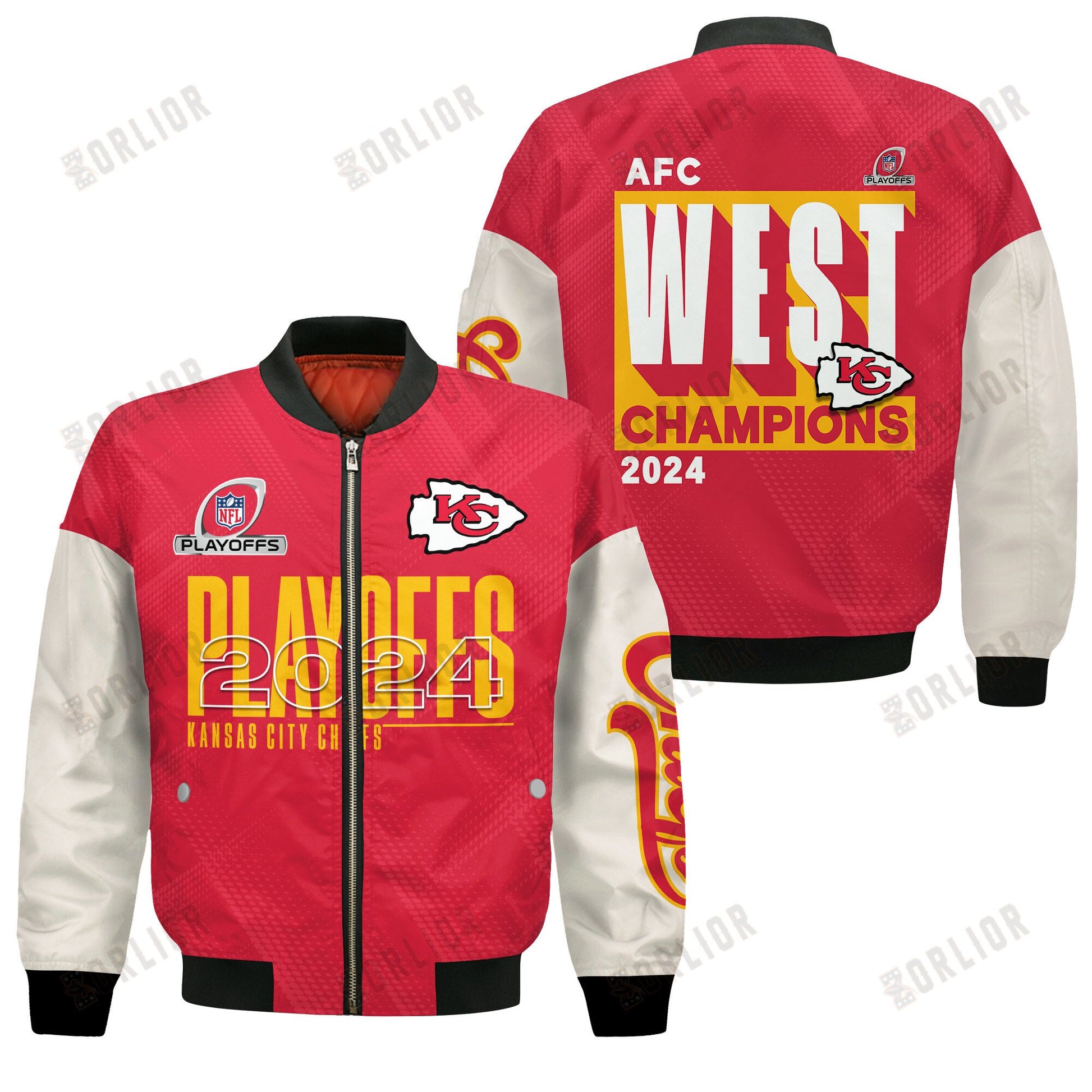 Kansas City Chiefs AFC WEST Champions 2024 Bomber Jacket