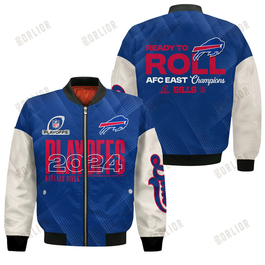 Buffalo Bills Ready To Roll AFC EAST Champions 2024 Bomber Jacket