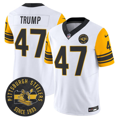 Pittsburgh Steelers Throwback 1962 Vapor Limited Jersey - Est. 1933 Patch - All Stitched