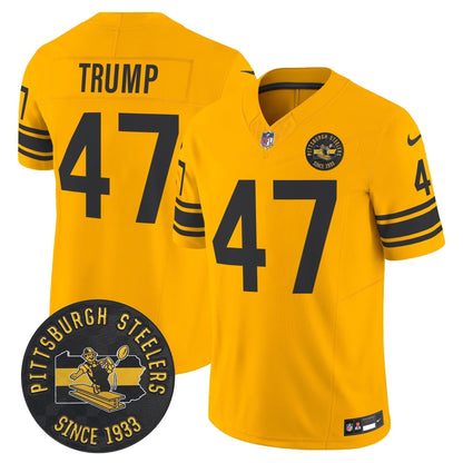 Pittsburgh Steelers Throwback 1962 Vapor Limited Jersey - Est. 1933 Patch - All Stitched