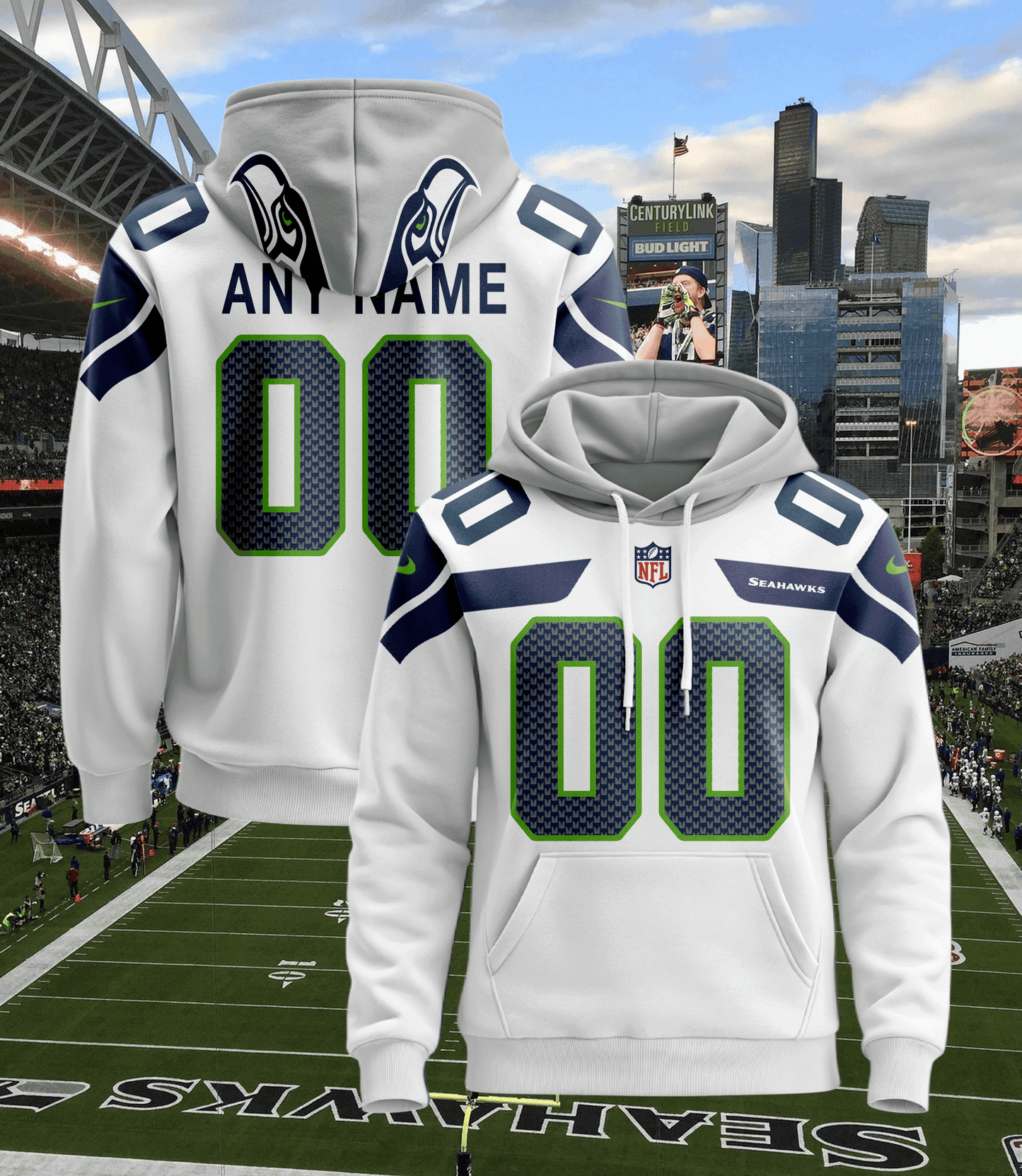 Seattle Seahawks Pullover Custom Hoodie