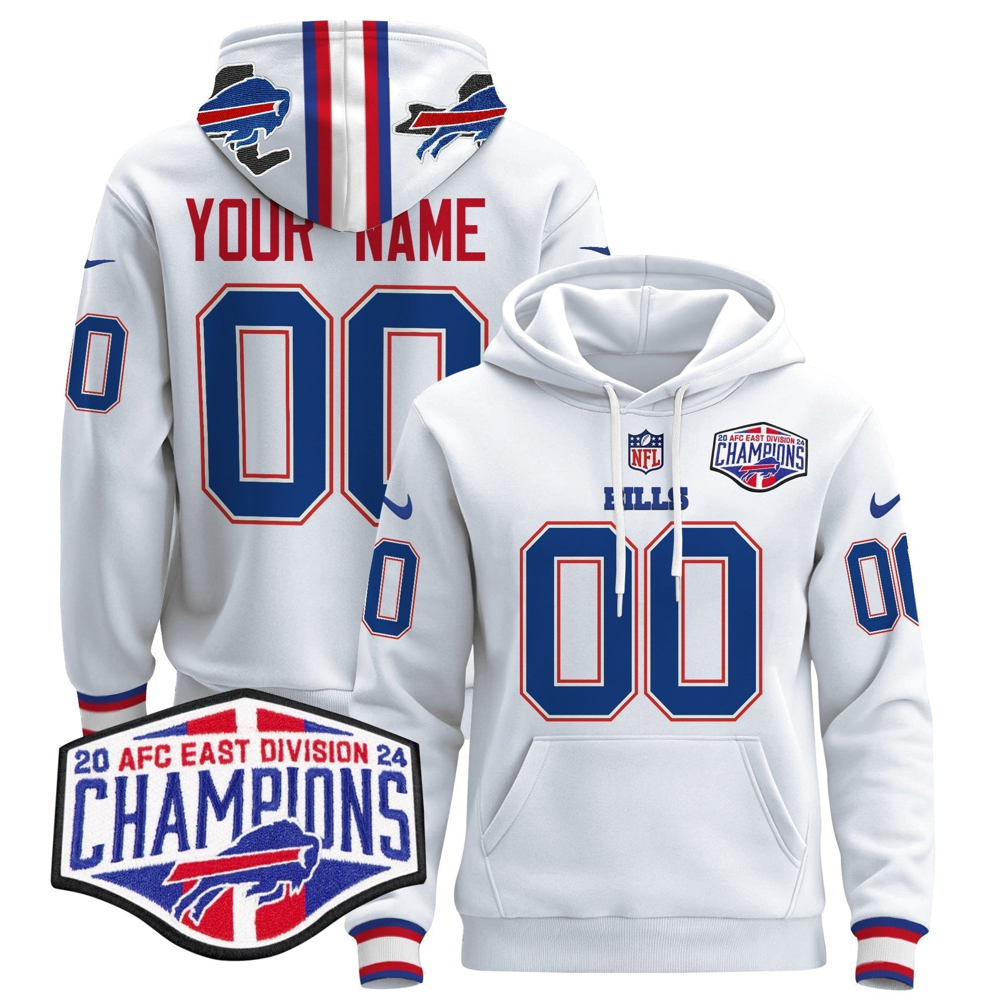 Buffalo Bills 2024 Custom Pullover Hoodie V2