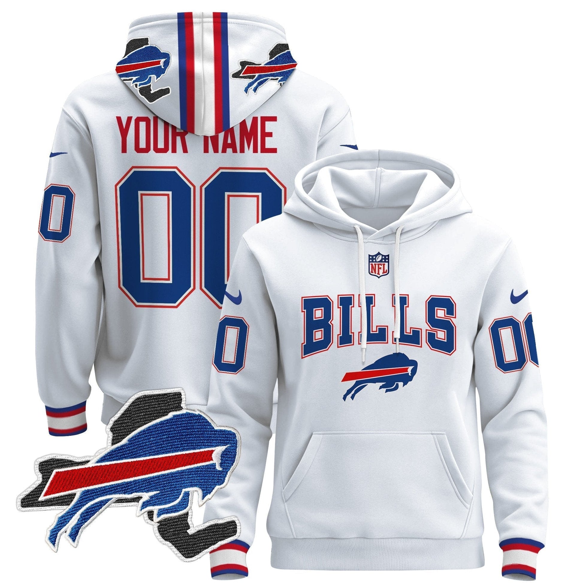 Buffalo Bills 2024 Custom Pullover Hoodie V3