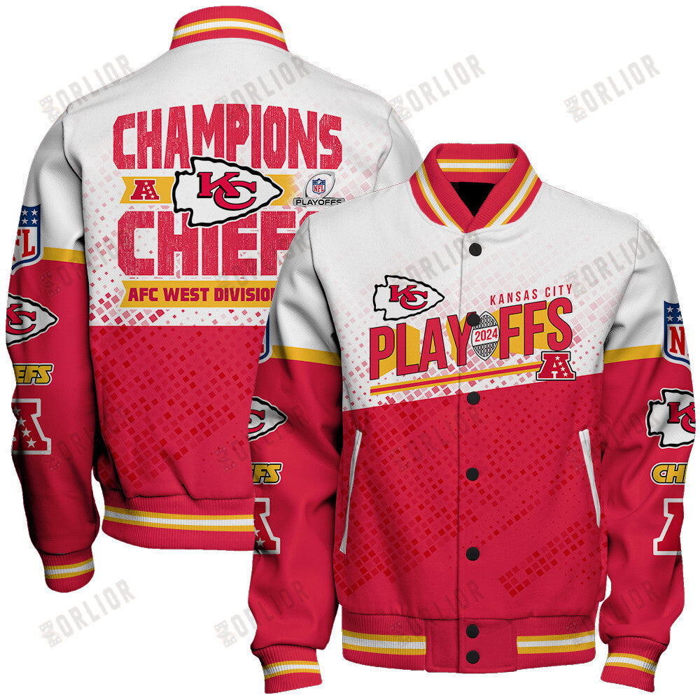 Kansas City Chiefs Football 2024- 25 Immortal Glory Unisex Varsity Jacket