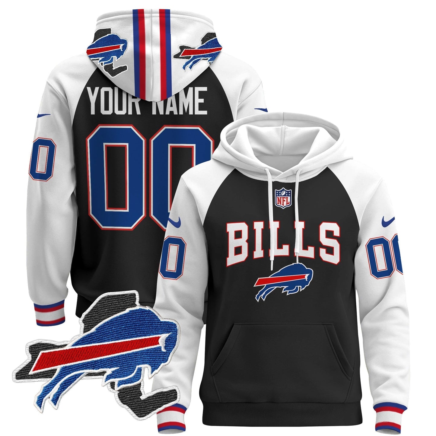 Buffalo Bills 2024 Custom Pullover Hoodie V3