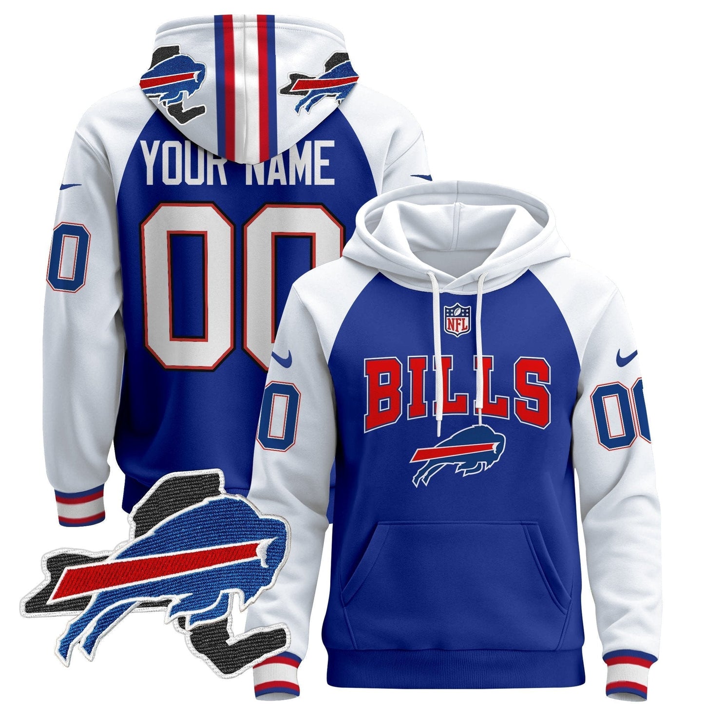 Buffalo Bills 2024 Custom Pullover Hoodie V3