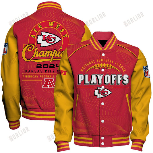 Kansas City Chiefs Football 2024- 25 Our Honor, Our Faith Unisex Varsity Jacket