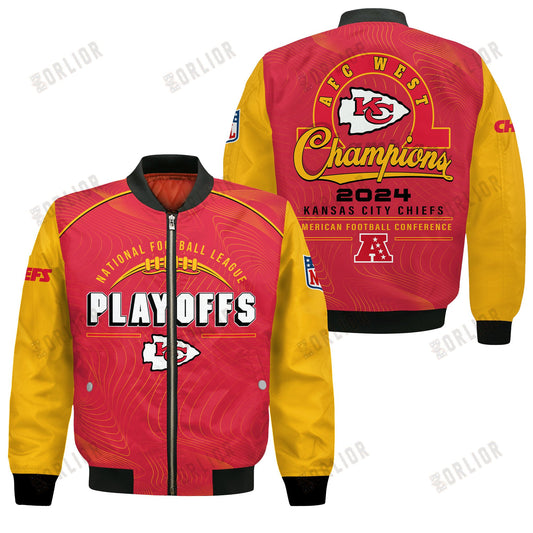 Kansas City Chiefs Football 2024- 25 Our Honor, Our Faith Bomber Jacket