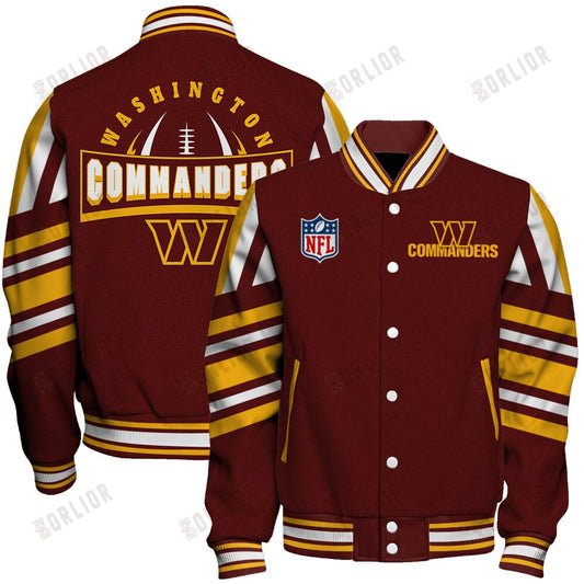 Washington Commanders Football Team 2024- 25 Immortal Faith Unisex Varsity Jacket