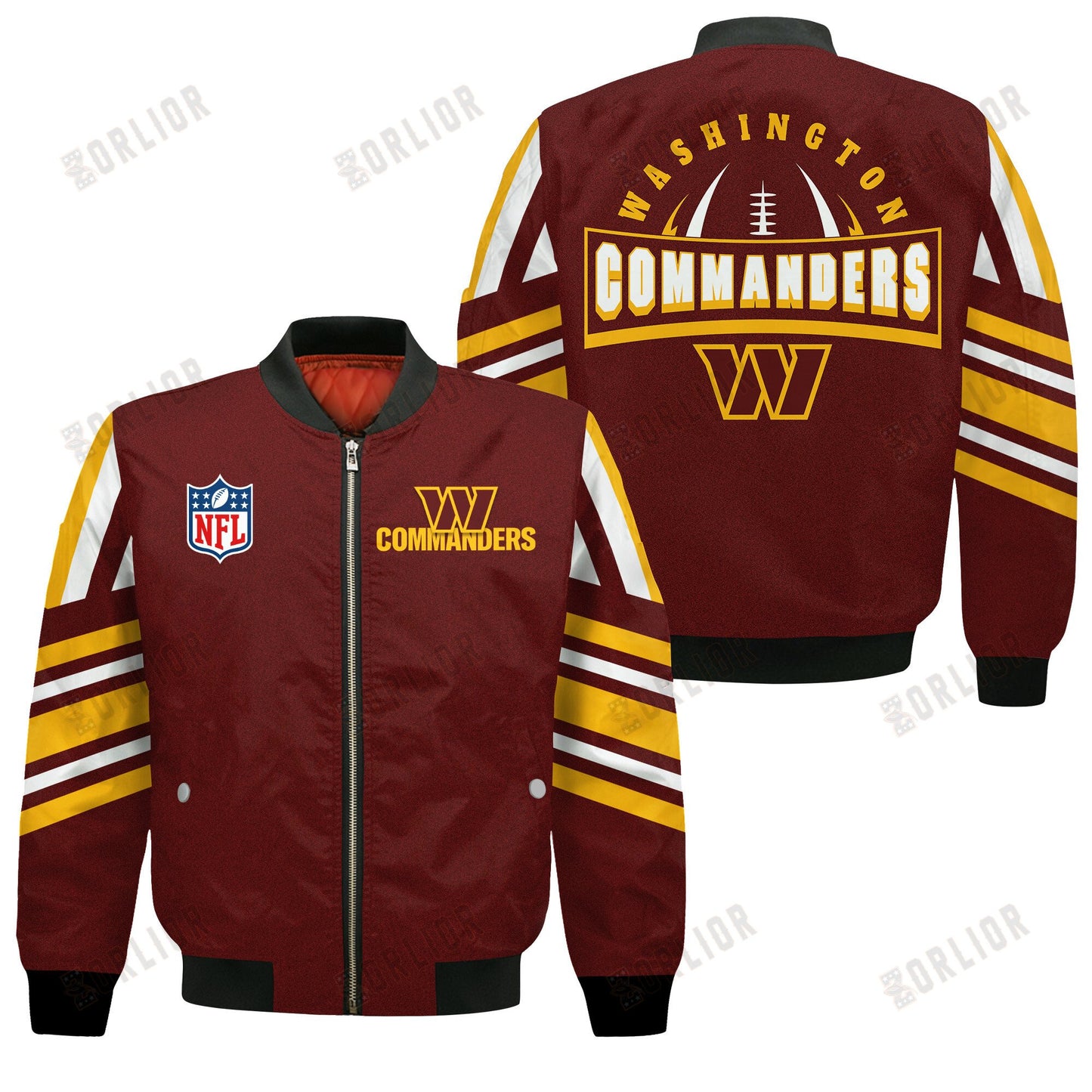 Washington Commanders Football Team 2024- 25 Immortal Faith Bomber Jacket