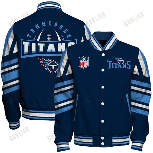 Tennessee Titans Football Team 2024- 25 Immortal Faith Unisex Varsity Jacket
