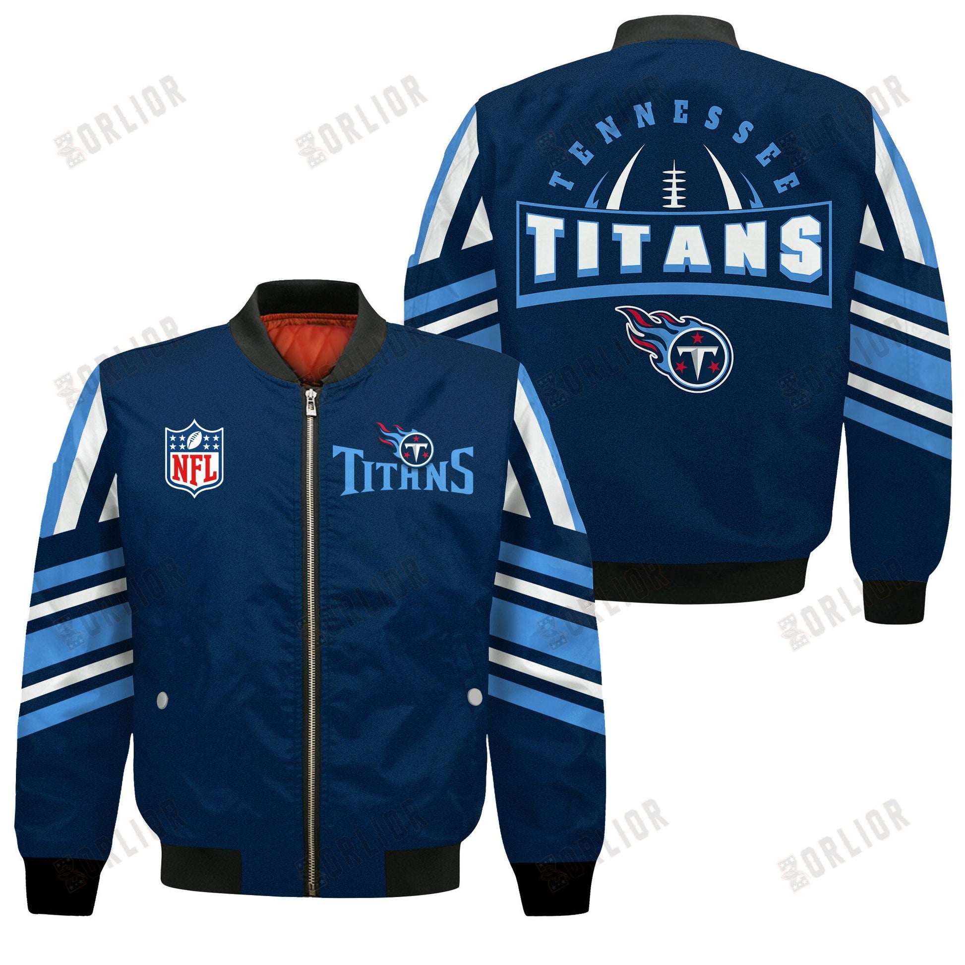 Tennessee Titans Football Team 2024- 25 Immortal Faith Bomber Jacket