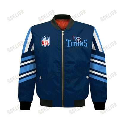 Tennessee Titans Football Team 2024- 25 Immortal Faith Bomber Jacket