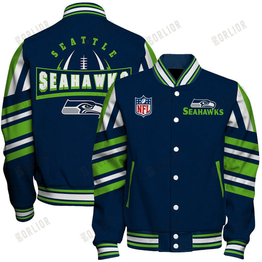 Seattle Seahawks Football Team 2024- 25 Immortal Faith Unisex Varsity Jacket