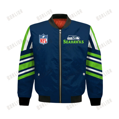 Seattle Seahawks Football Team 2024- 25 Immortal Faith Bomber Jacket