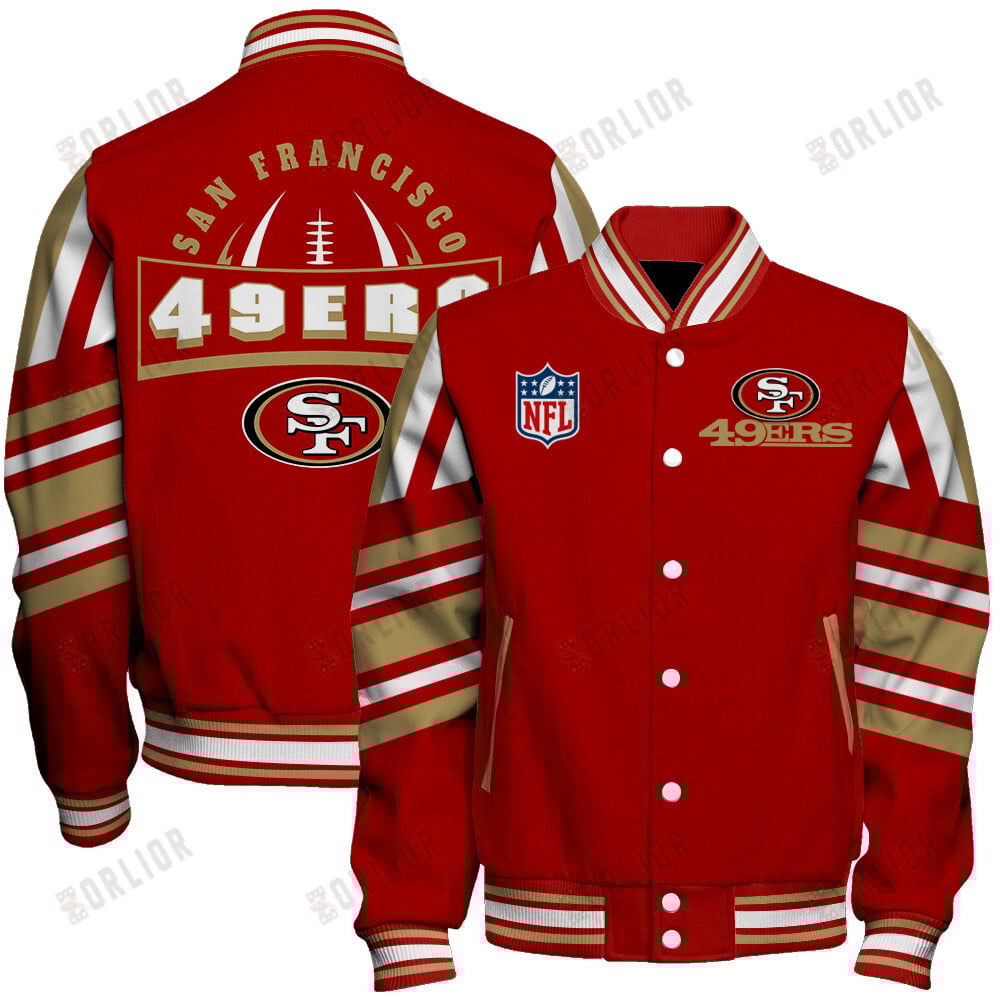San Francisco 49ers Football Team 2024- 25 Immortal Faith Unisex Varsity Jacket