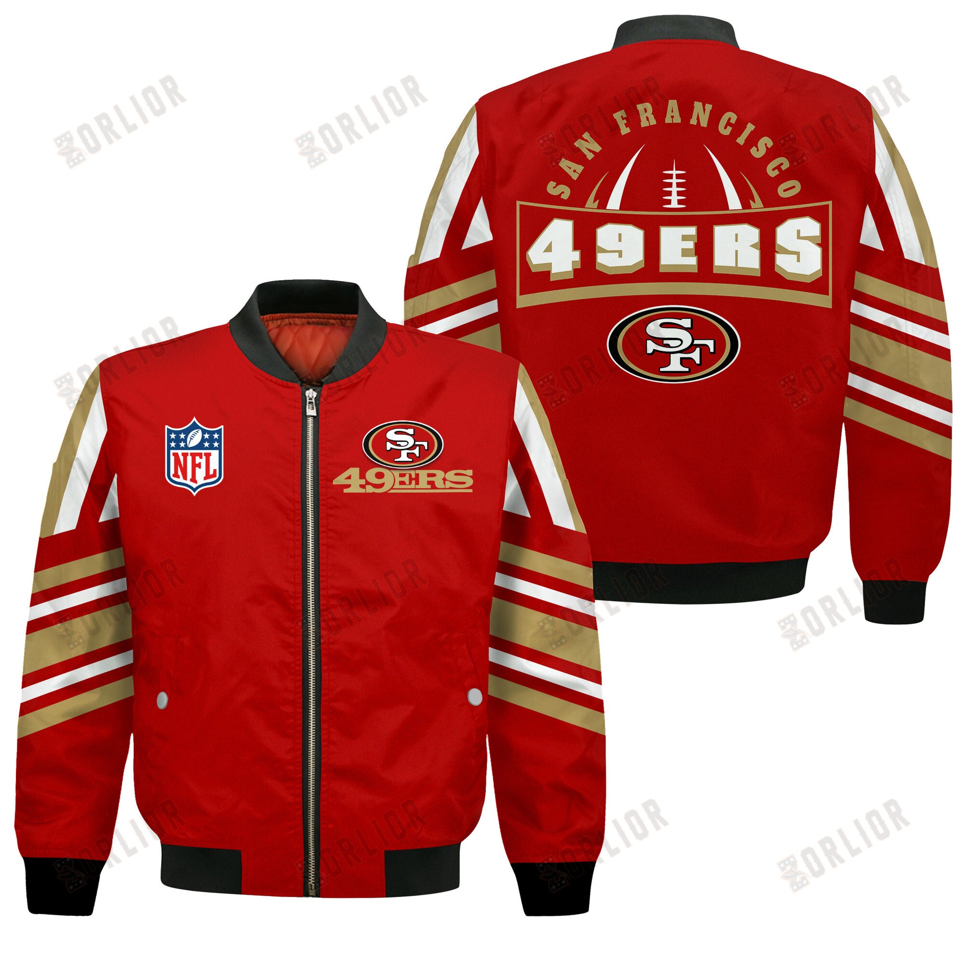 San Francisco 49ers Football Team 2024- 25 Immortal Faith Bomber Jacket