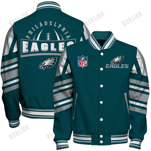 Philadelphia Eagles Football Team 2024- 25 Immortal Faith Unisex Varsity Jacket