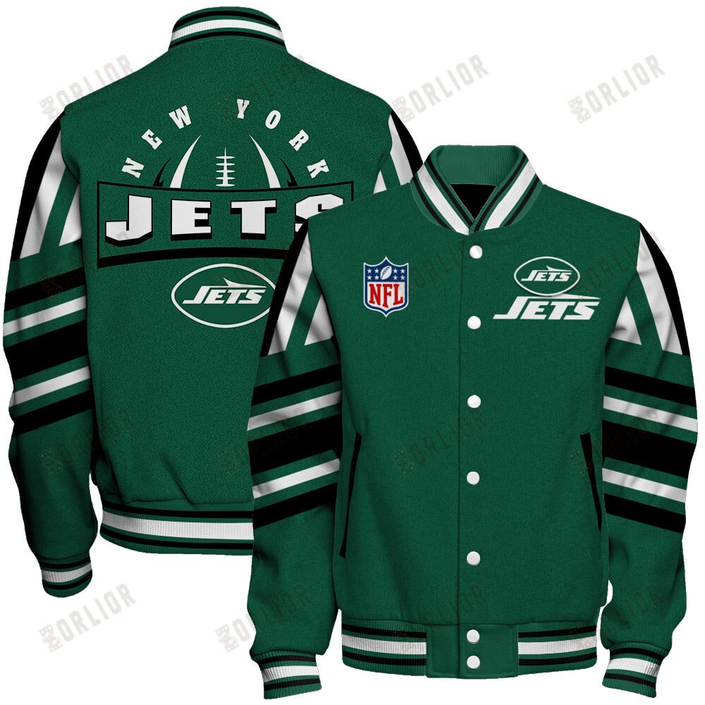 New York Jets Football Team 2024- 25 Immortal Faith Unisex Varsity Jacket