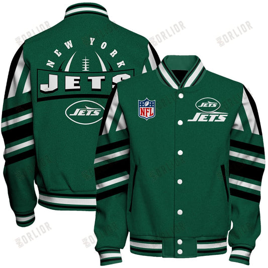 New York Jets Football Team 2024- 25 Immortal Faith Unisex Varsity Jacket
