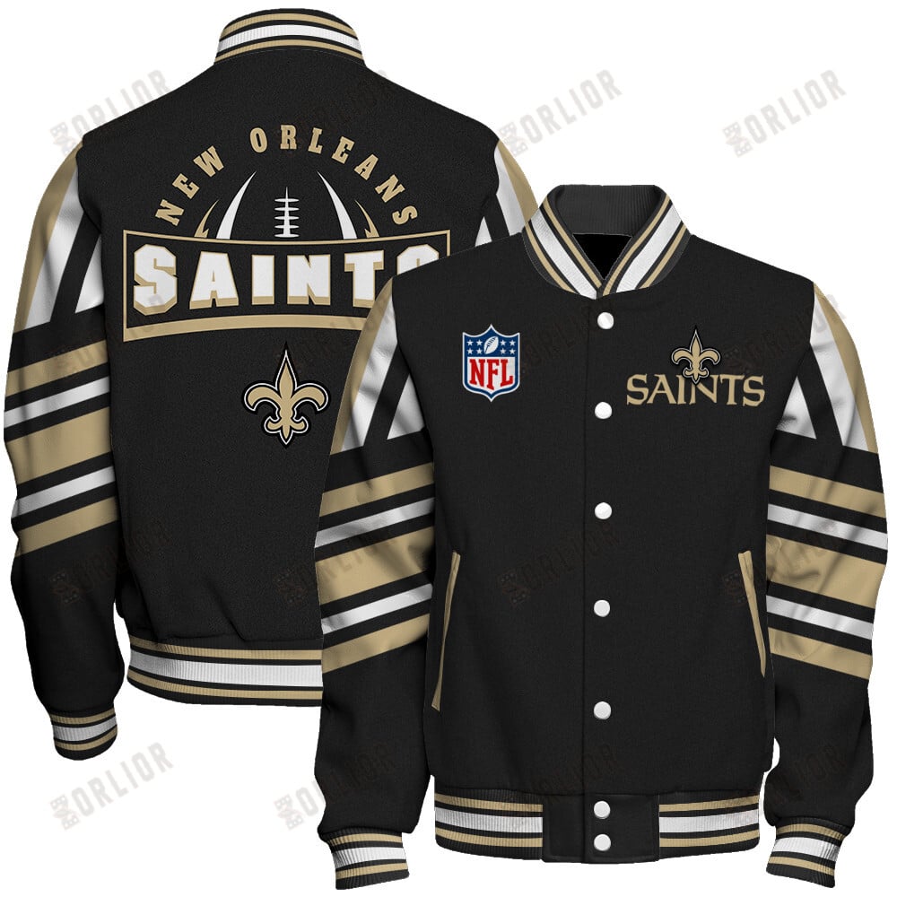 New Orleans Saints Football Team 2024- 25 Immortal Faith Unisex Varsity Jacket