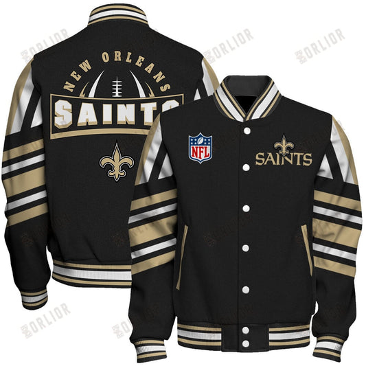 New Orleans Saints Football Team 2024- 25 Immortal Faith Unisex Varsity Jacket