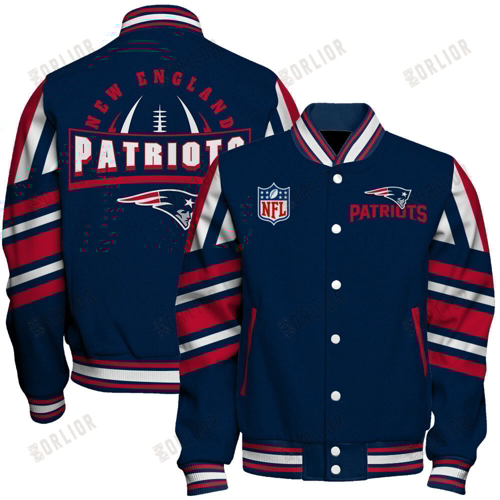 New England Patriots Football Team 2024- 25 Immortal Faith Unisex Varsity Jacket